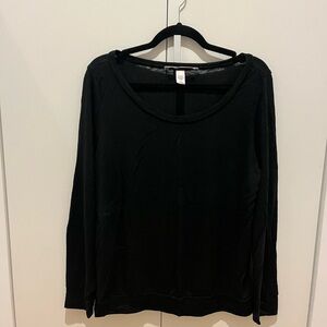 Victoria's Secret Black Long Sleeve Top sleepwear gently worn